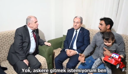 Ümit Özdağ’dan Suriyeli aileye flaş ziyaret: “Korkusu savaş değil, askere alınmak…”