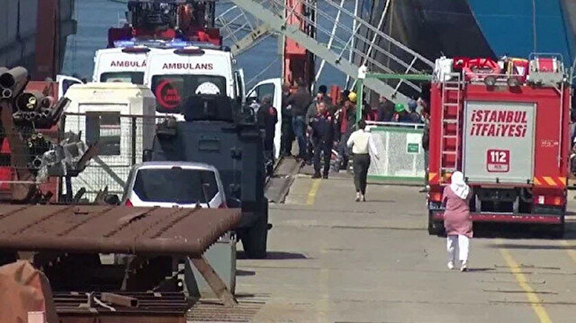 Tuzla'da bir gemide patlama