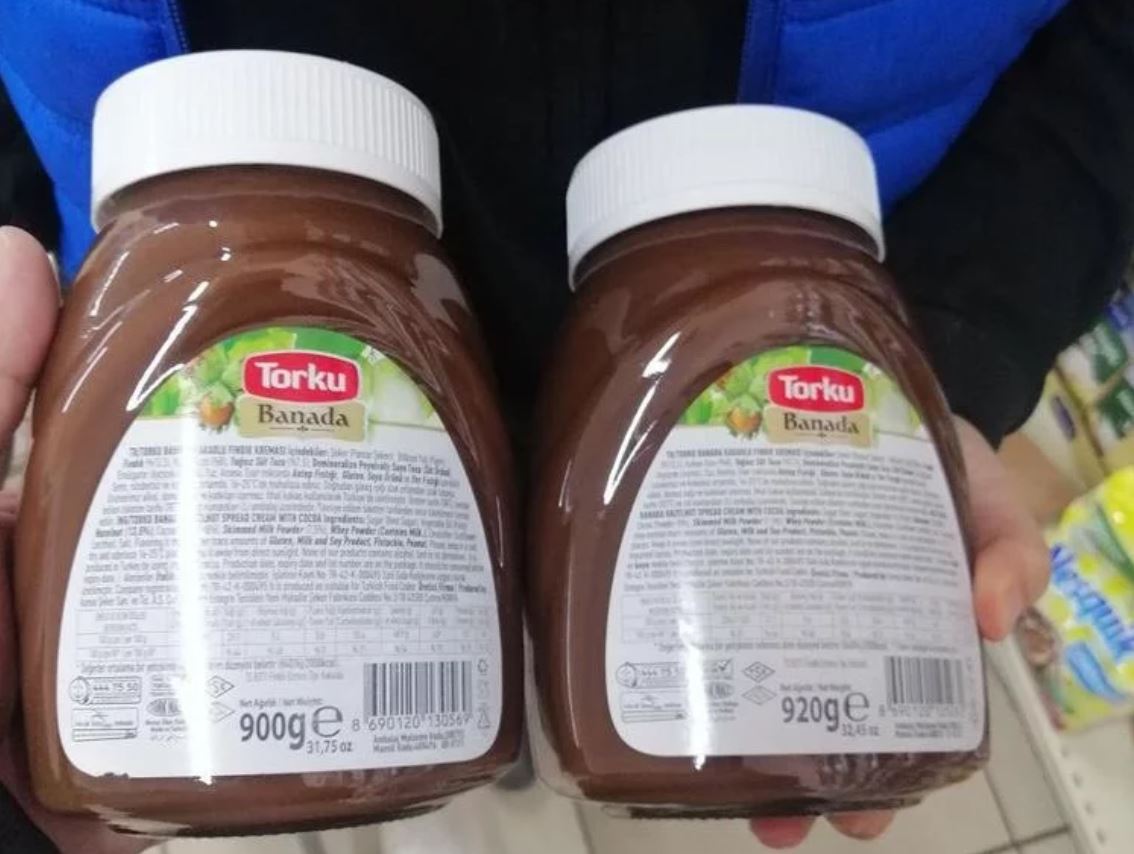 Ürünlerin paketine aldanmayın! Boyut aynı gramaj farklı...