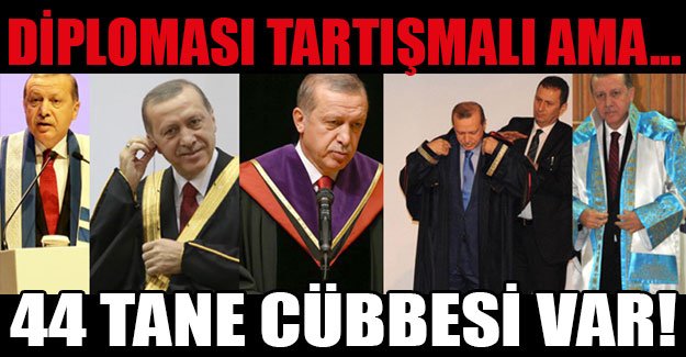 Erdoğan fahri doktora zengini