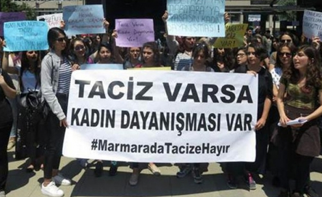 Marmara Üniversitesi’nde 'taciz' protestosu