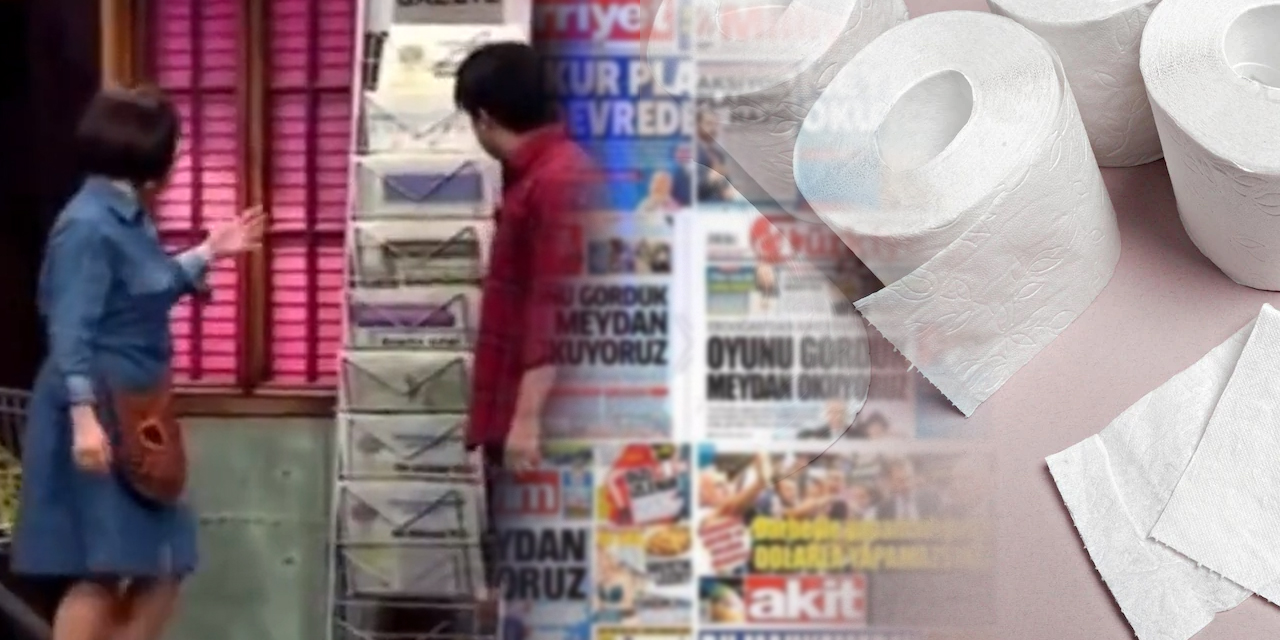 Güldür Güldür'den 'yandaş medya' skeci... Havuz medyasını tuvalet kağıdı yaptılar!