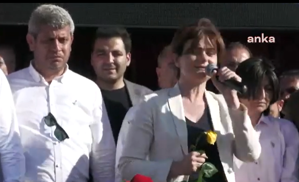 Canan Kaftancıoğlu tahliyesinin ardından Silivri'de konuştu: 'Arkadaşlar Nerede kalmıştık?'