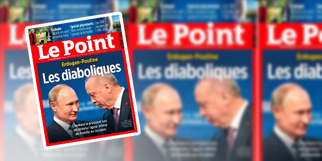 Fransız dergiden 'Şeytaniler' kapağı... Erdoğan ve Putin'i aynı kareye sığdırdılar