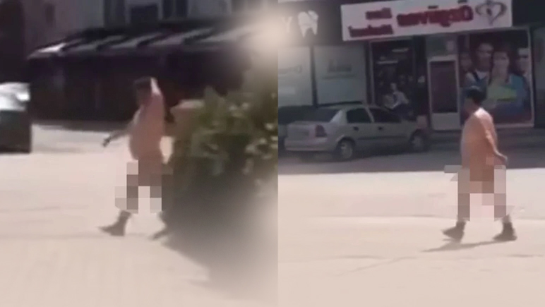 Çıplak vatandaş... 'Giyinmeyi unuttum' deyip eve döndü