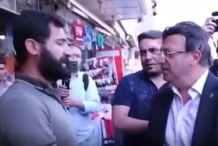 AKP'li başkana esnaftan tepki "Krizin sebebi partinizdir, ülkeyi başka parti mi yönetiyor?"