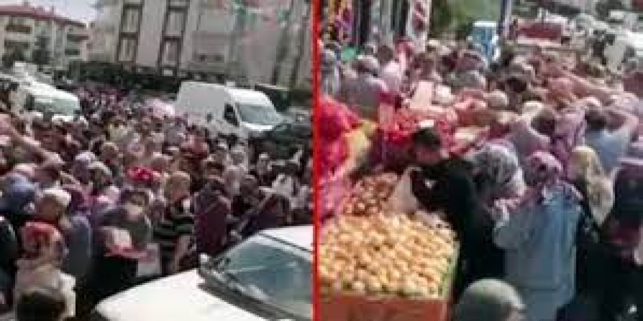 İşte yeni Türkiye: Vatandaşlar, indirimli şeker alabilmek için birbirini ezdi!