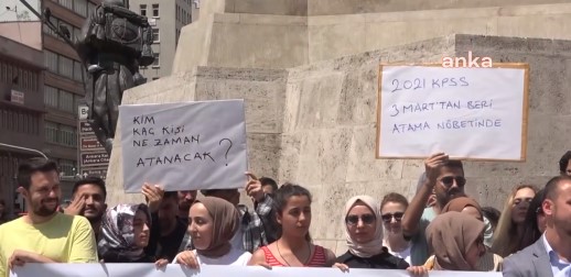 Ankara'da atama bekleyen öğretmenler eylem yaptı "Kim, kaç kişi, ne zaman atanacak?"