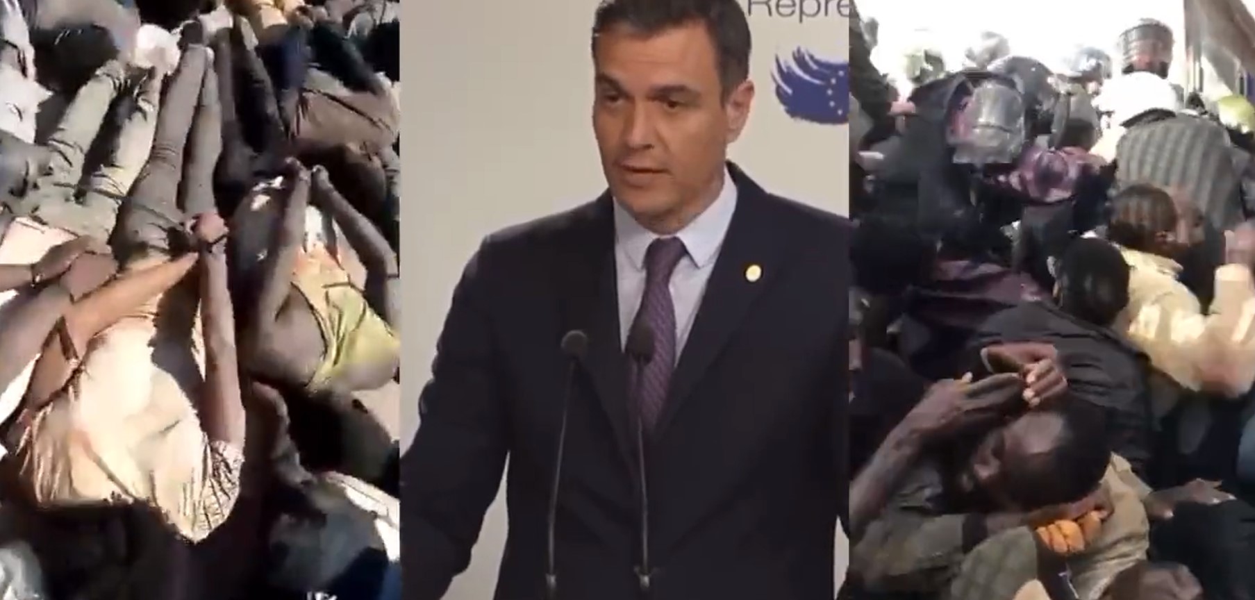 İspanya hükümeti kaçak göçmenlere izin vermedi! Sınırda izdiham 18 can aldı... Başbakan, polise teşekkür etti!