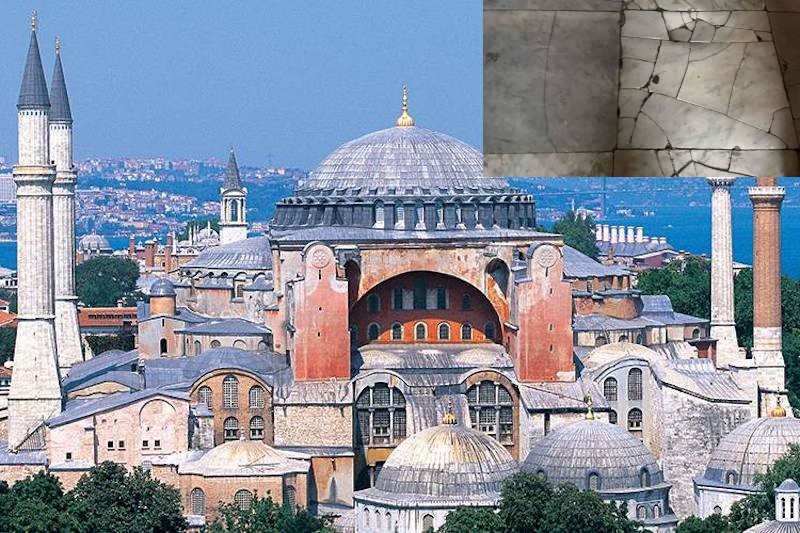 Ayasofya Ayasofya olalı böyle zulüm görmedi! Kapısı yendi, duvarları kazıldı, şimdi de mermerleri kırıldı