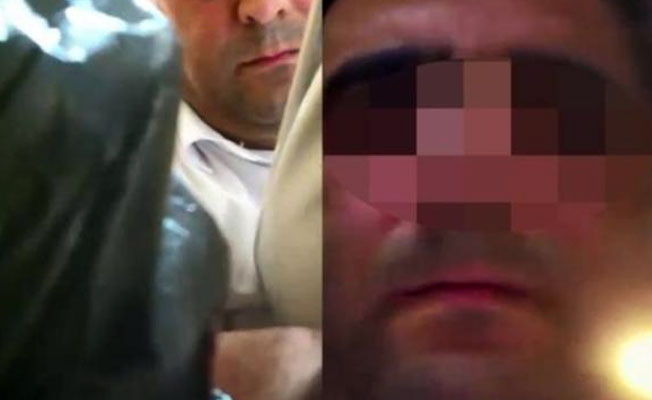 Kadınlar tuvaletine kamera yerleştirirken kendisini çekti