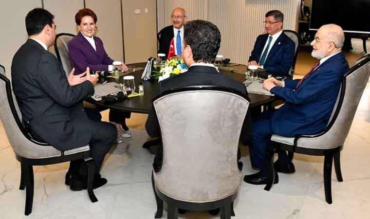 Altılı masadan ortak açıklama! Erken seçim çağrısı yapıldı