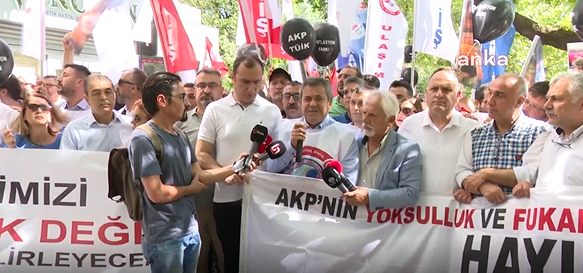 TÜİK önünde protesto: Hakkımızı almasını biliriz