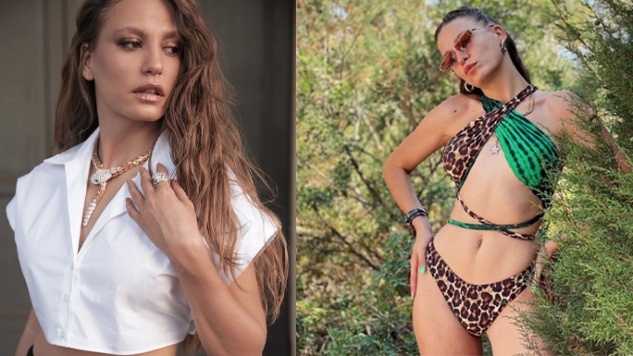 Serenay Sarıkaya taşa çömeldi ve bakın ne yaptı!