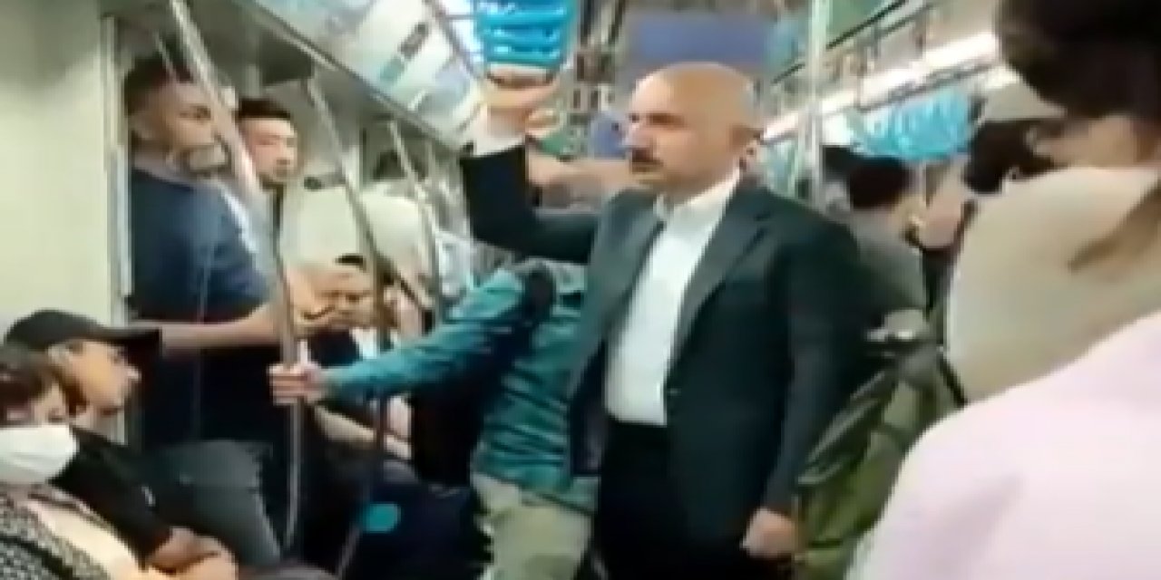 Ulaştırma Bakanı Karaismailoğlu'ndan tutmayan PR! Marmaray'a bindi ama kimse tanımadı