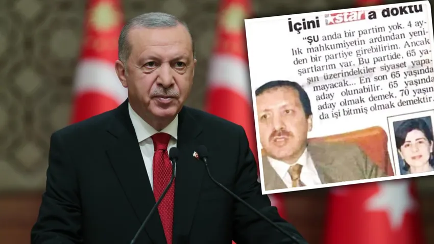 Erdoğan'ın "65 yaşın üzerindekiler siyaset yapmayacak" açıklaması yeniden gündeme geldi