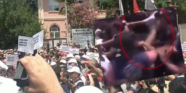 Polisi tokatlayan astsubay tutuklandı!