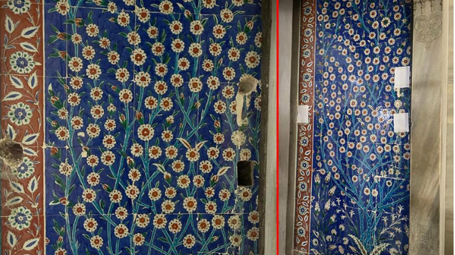 Topkapı Sarayı'nın 500 yıllık Çinileri matkapla delindi! Milli Saraylar Başkanlığı'ndan açıklama geldi