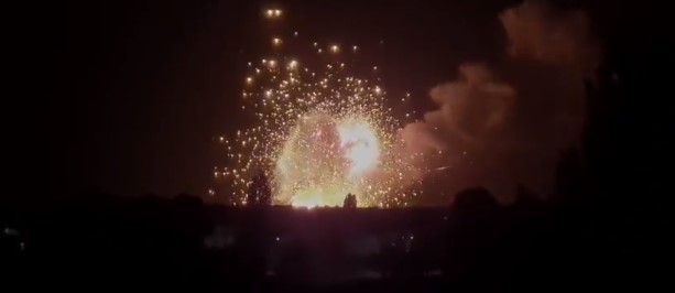 Ukrayna, Rusya'nın mühimmat deposunu havaya uçurdu! İşte o anlar