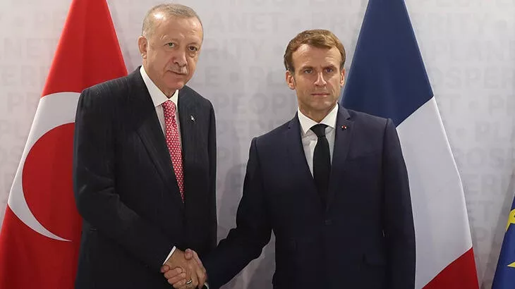 Erdoğan Fransa Cumhurbaşkanı Macron ile görüştü
