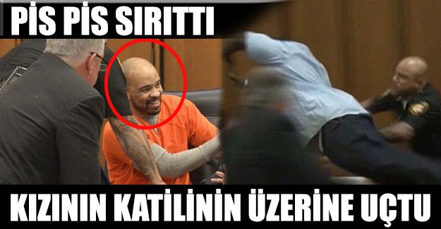 Kızının katiline böyle saldırdı