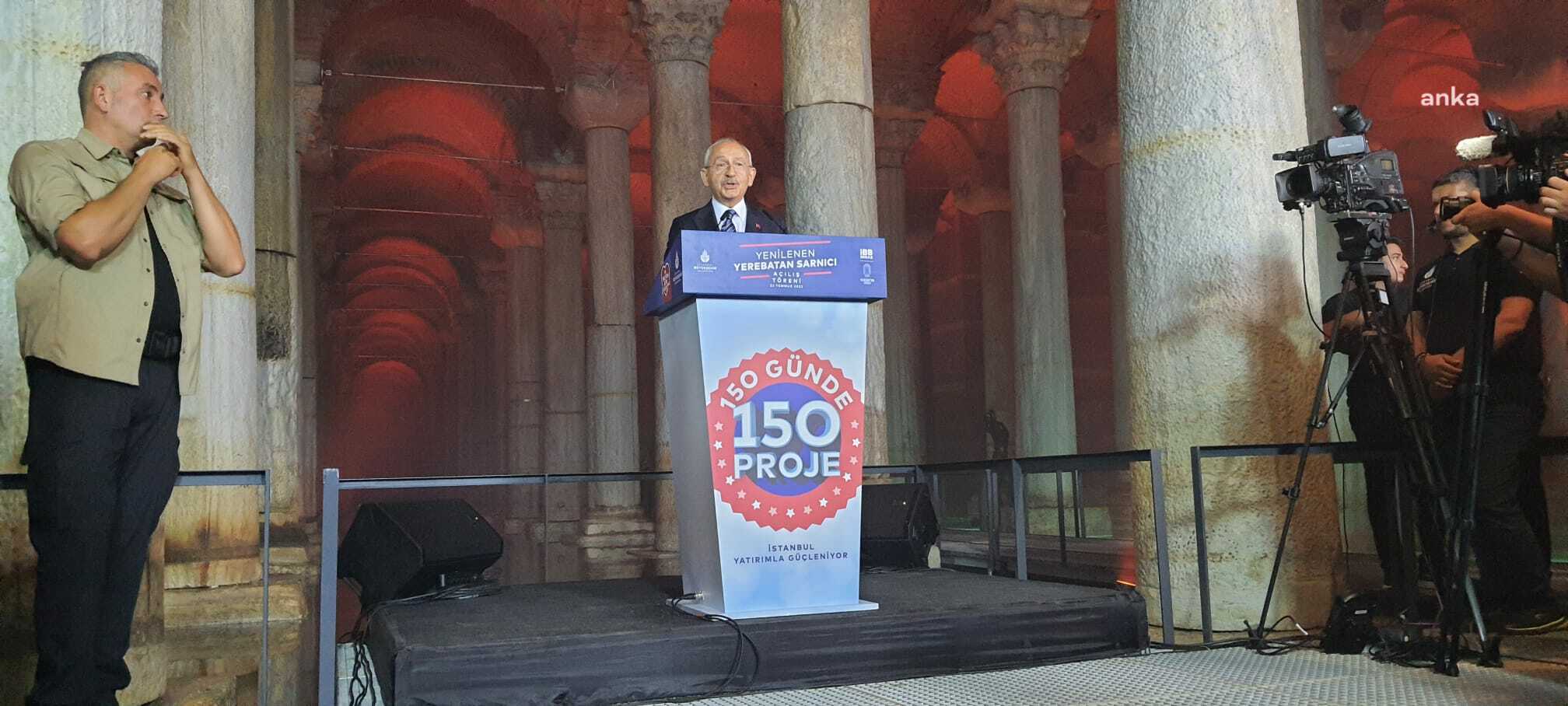 Kılıçdaroğlu Yerebatan Sarnıcı'nda konuştu! Erdoğan'ın 'İstanbul'a ihanet ettik' sözleri hatırlatıldı