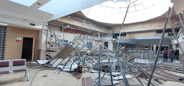 İstanbul Anadolu Adliyesi’nde asma tavan çöktü