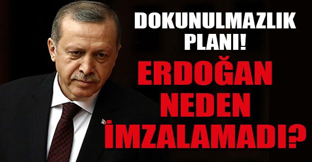 Erdoğan'ın dokunulmazlık planı!