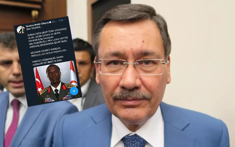 Melih Gökçek'ten ikinci 'jelibon' vakası! Photoshopa inandı, futbolcu Aboubakar'ı şehit sandı