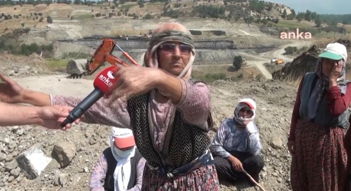 Denizli'de halk kömür madenine karşı nöbete başladı... Yaşlı kadının anlattıkları gündem oldu!