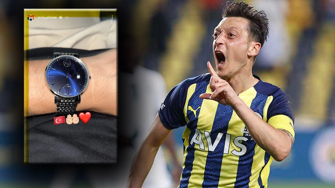 Mesut Özil'in Erdoğan imzalı saati gündem oldu!