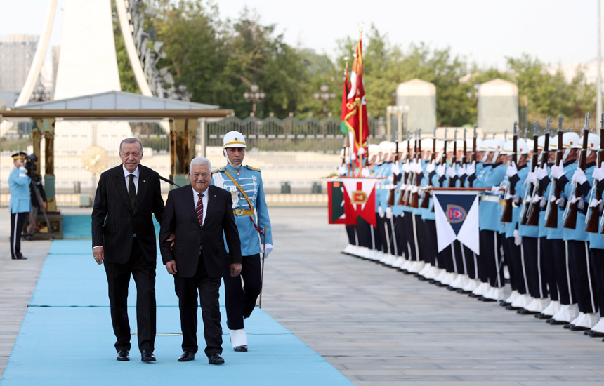 Erdoğan, Filistin lideriyle görüştü: "İsrail'le atılan adımlar Filistin davasına desteği azaltmayacak"