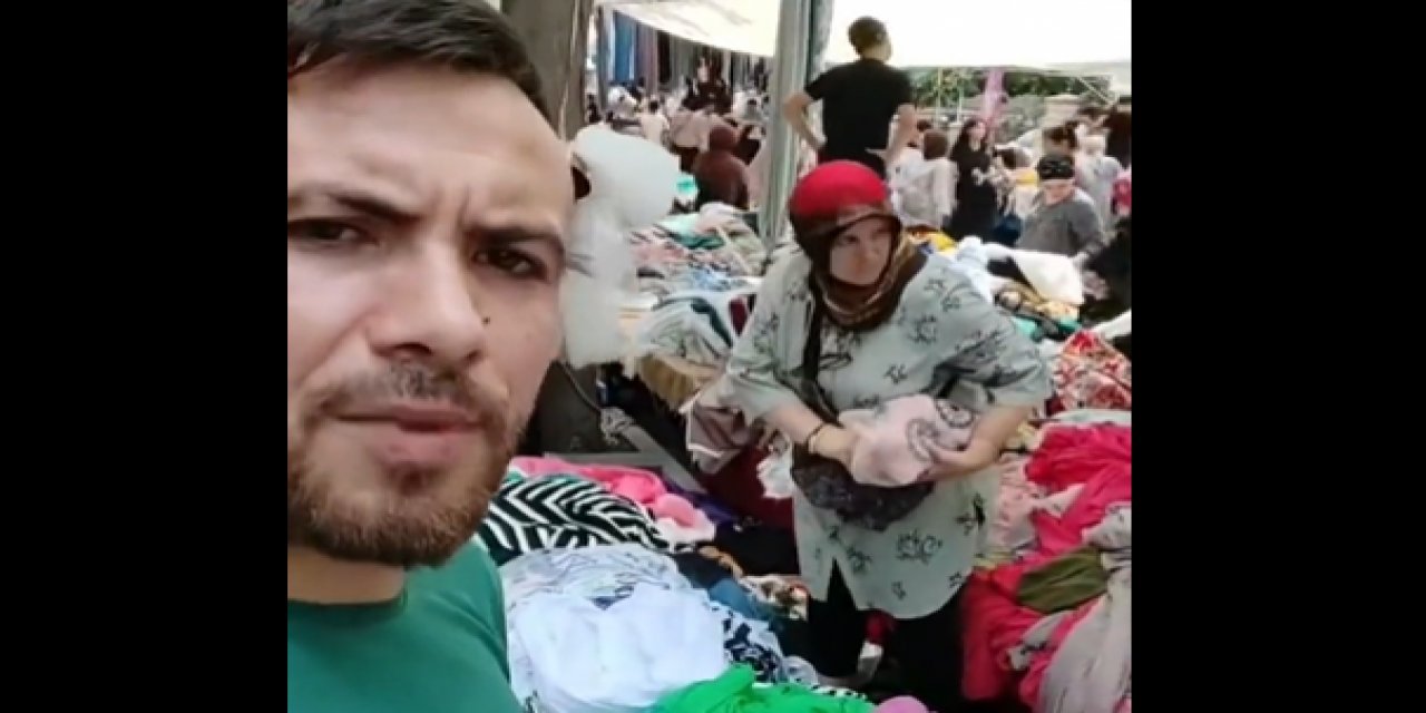 Pazarcı esnaf, hırsız kadını kameralara böyle kaydetti: "Ne arsız bir hırsız bu ya!"