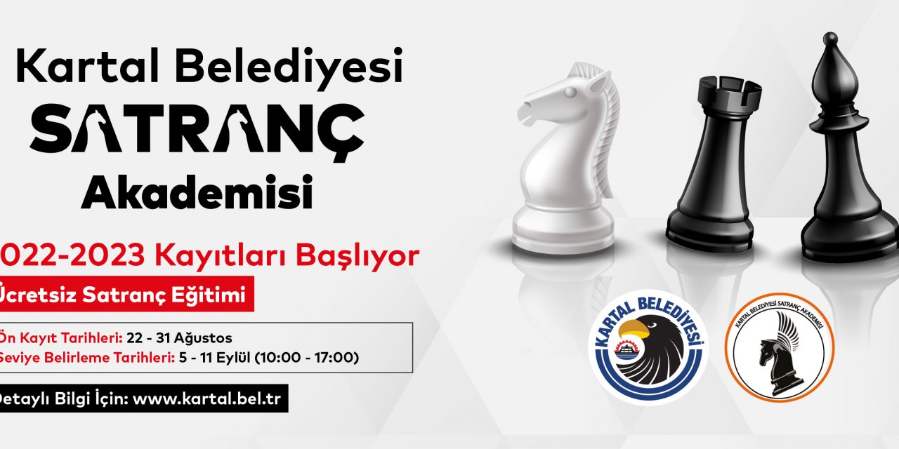 Kartal Belediyesi Satranç Akademisi Kayıtları Başlıyor