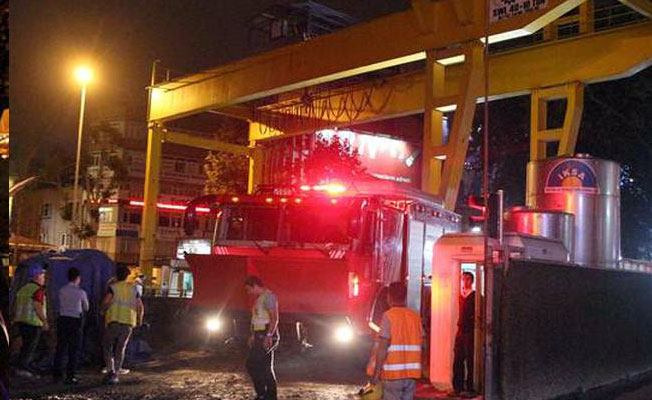 Beşiktaş’ta metro inşaatında kaza: 1 yaralı