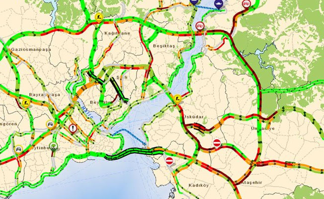 Yağmur başladı, İstanbul felç oldu
