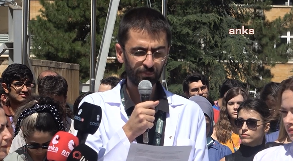 Hacettepeli asistan hekimler 2 günlük iş bırakma eylemine başladı