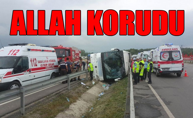 Son dakika... Askerleri taşıyan otobüs devrildi: 47 yaralı
