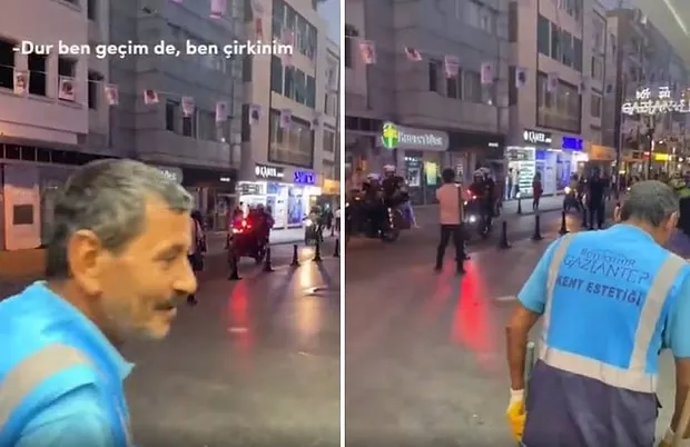 Belediye işçisi 'Dur ben geçeyim de, çirkinim ben' dedi, herkesi duygulandırdı