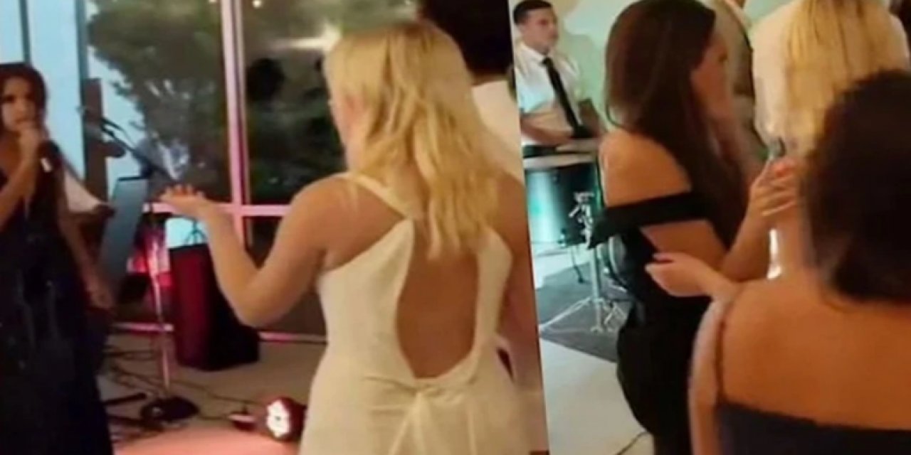 Düğünde skandal olay! Sahnedeki şarkıcı eski sevgili çıktı...