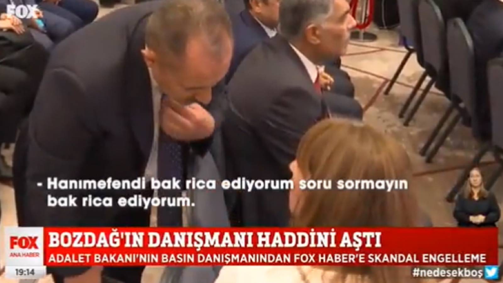 Bozdağ'ın danışmanından Fox TV'ye sansür