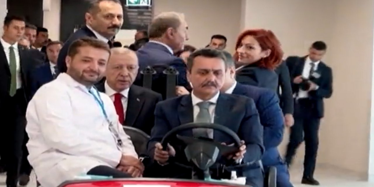 Erdoğan'ı şehir hastanesinde arabayla gezdirdiler