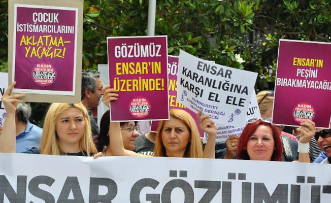 Manisa'da Ensar protestosu