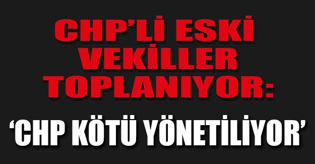 CHP'li eski vekiller düğmeye bastı
