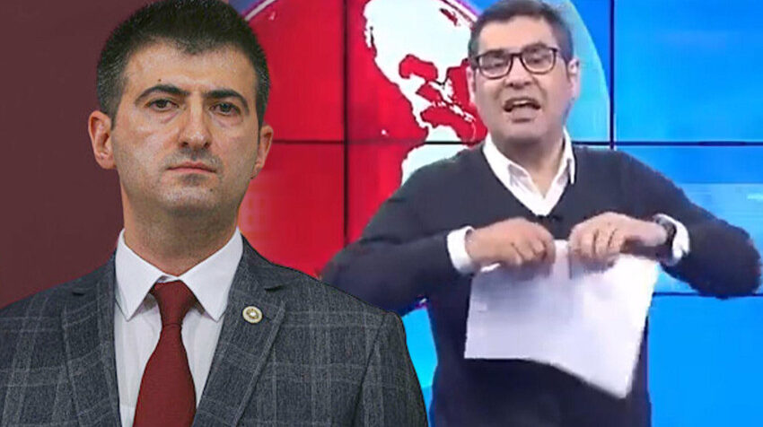 Enver Aysever canlı yayında yırtıp attı: Kandırıldım