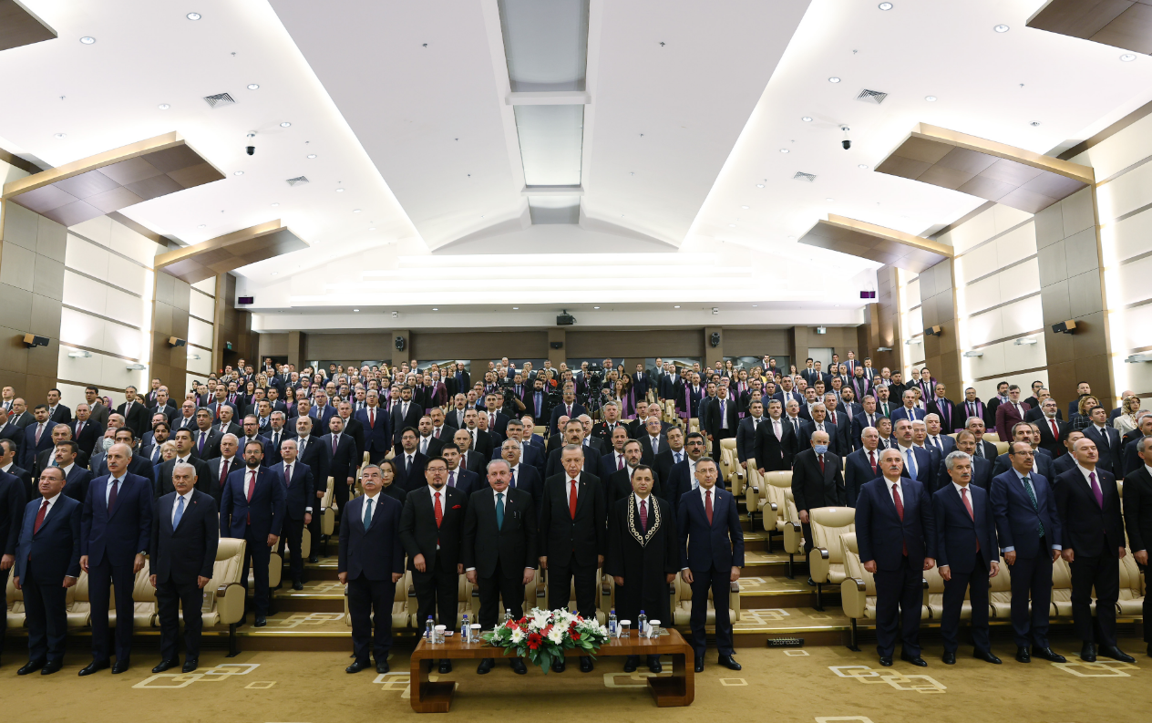 Anayasa Mahkemesi Salonu'nu buz tutturan sözler! Erdoğan ve Soylu da oradaydı