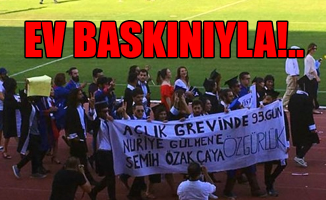 Öğrencilere pankart operasyonu
