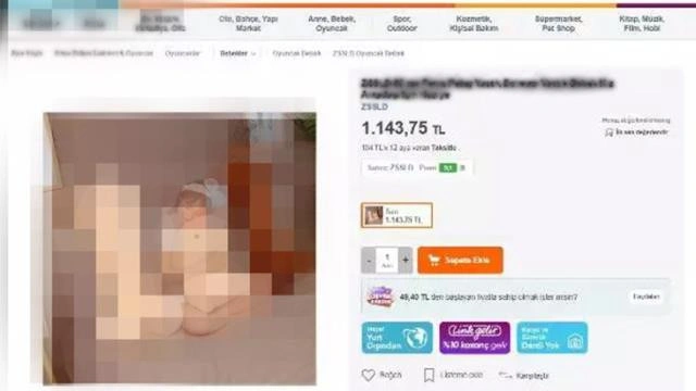 Çocuk kategorisinde skandal ürün satışı! Jet hızıyla kaldırdılar