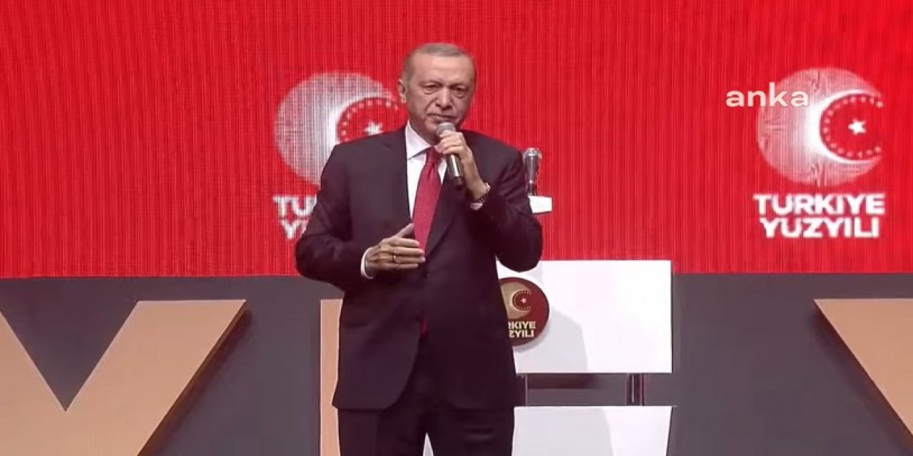 Erdoğan, "Türkiye Yüzyılı" toplantısında konuşuyor