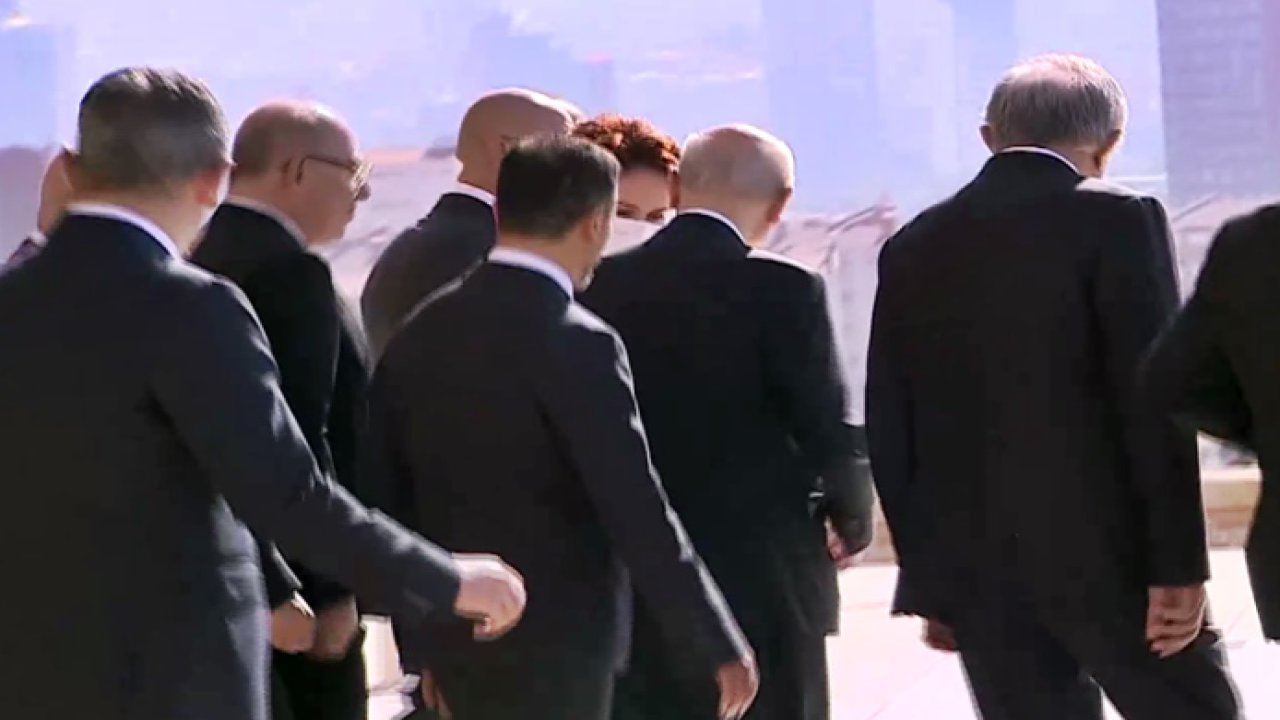 Yıllar sonra ilk görüntü! Bahçeli ile Akşener tokalaşıp, sohbet etti